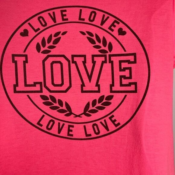 Free Kisses Graphic Love Short Sleeve Tee Medium - Picture 6 of 16